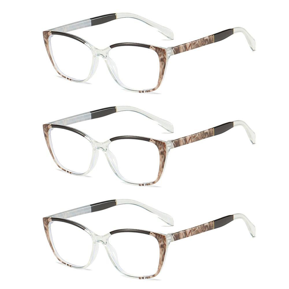 Kacamata Baca Nanas Nyaman Portable Elegan Bunga Bingkai Ultra Ringan