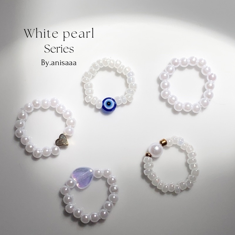 ( SET BEADS RINGS ) | ONE SET |  BNW | BLUE | Purple | fuchia series |   Beads ring cute | cincin manik | cincin manik korean