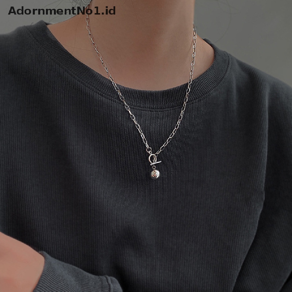 [AdornmentNo1] Kuba Rantai Kalung Wanita Mode Baru Toggle Clasp Stainless Steel Chain Necklace Untuk Wanita Perhiasan Hadiah [ID]