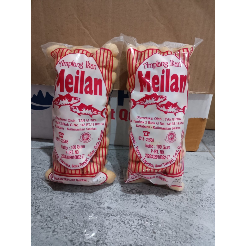 

Amplang Meilan/Kuku Macan Meilan/Amplang Meilie/Amplang Mei-Lie/Kerupuk Ikan Tenggiri 100gr - ASLI Kota Baru-Kalimantan Selatan