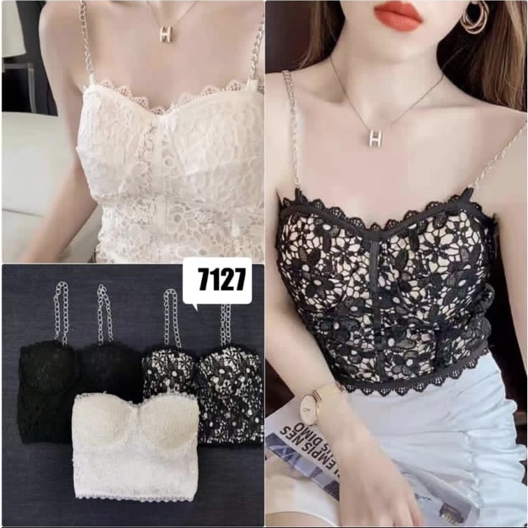 Tanktop Brukat Import Crop | Tanktop Import