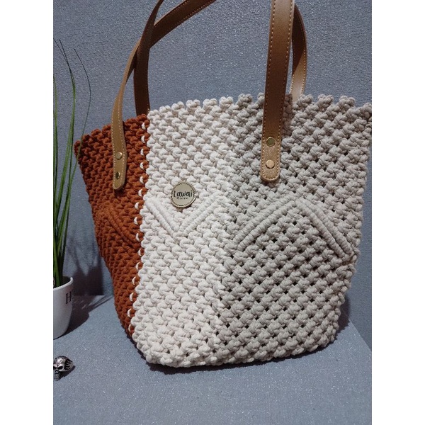 BUCKET Macrame Tote Bag