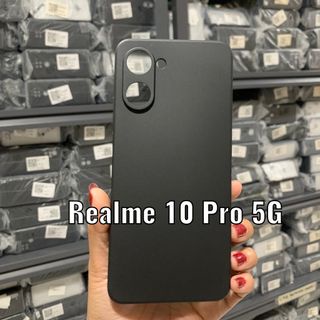 Case ULTRAFIT PC Black REALME 10 Pro Realme 10 Pro+ Realme 10 Realme 10 [5G] SoftCase Ultra SLIM Tipis Soft/Black=Hitam Matte Doff Anti Glare/Slip/A-Keringat Minyak/Silicone-Silikon Protecth Camera/Pelindung Kamera Tipis full cover TPU HD Plus 4G 5G 10Pro