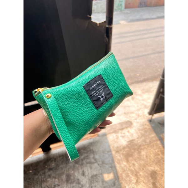 dompet coin/dompet tangan/pouch kulit jeruk
