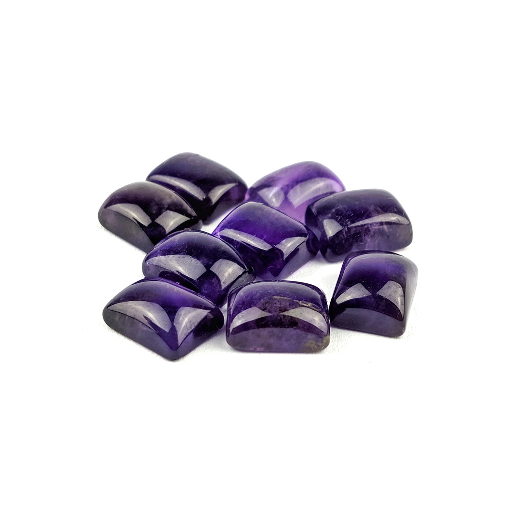 Natural Batu Akik Kecubung Ungu Square Amethyst Quartz