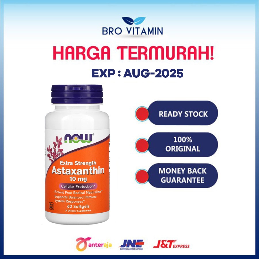 Now Foods Astaxanthin 10 mg 60 Softgels