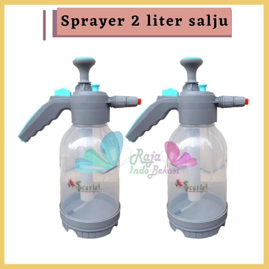 Semprotan 2 Liter Salju Semprotan Disinfektan 2 Liter Busa Hand Sprayer Tanaman Spray Semprot Manual - Sprayer 2 Liter Super Stick Scarlet, Sprayer Jet Pompa 2Liter