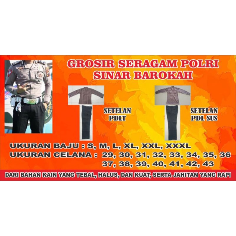 SERAGAM POLRI SETELAN PDL SUS