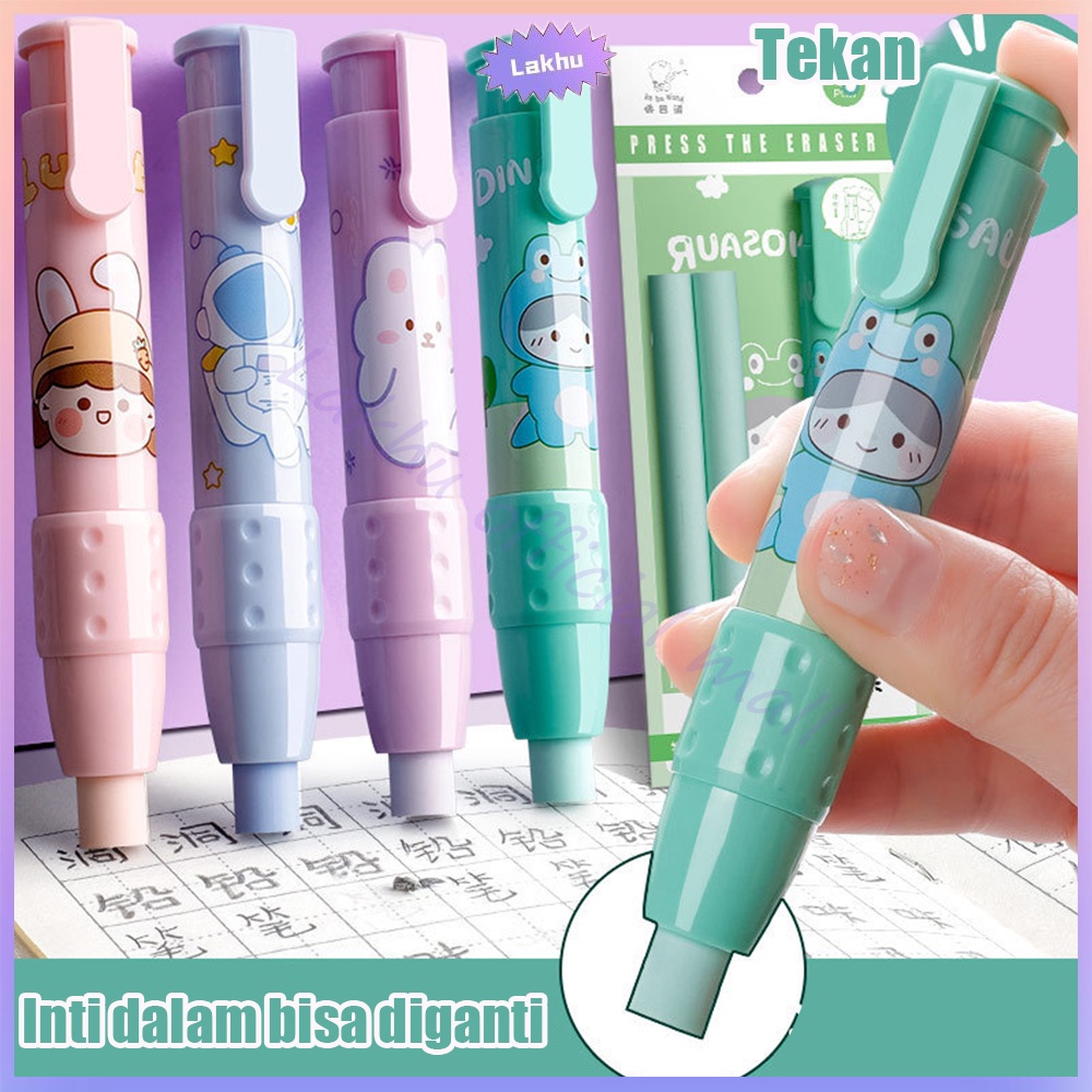 JCHO Penghapus mekanik kartun lucu /penghapus pensil mechanical eraser