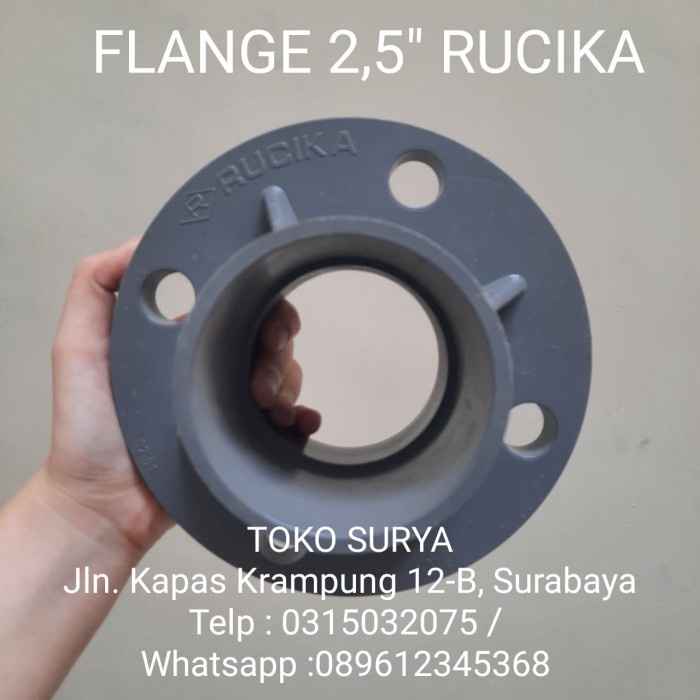 {{{{{{] Flange Pipa PVC 2 1/2 Flange Sock 2 1/2" AW Rucika 2,5" 2.5 dim inch