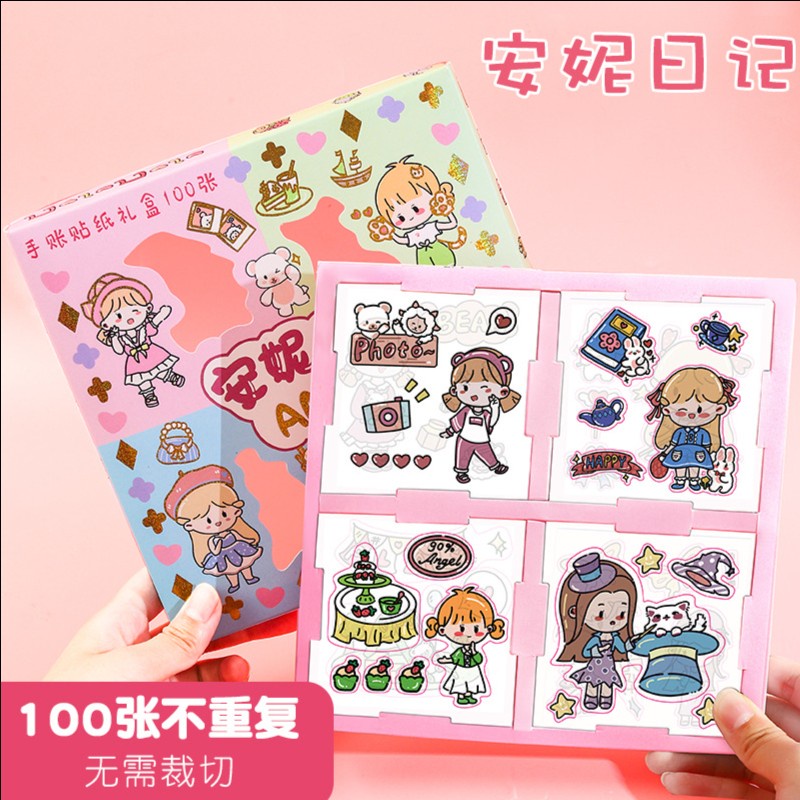 STICKER 2D MOMO WATERPROOF ISI 100 LEMBAR PER BOX