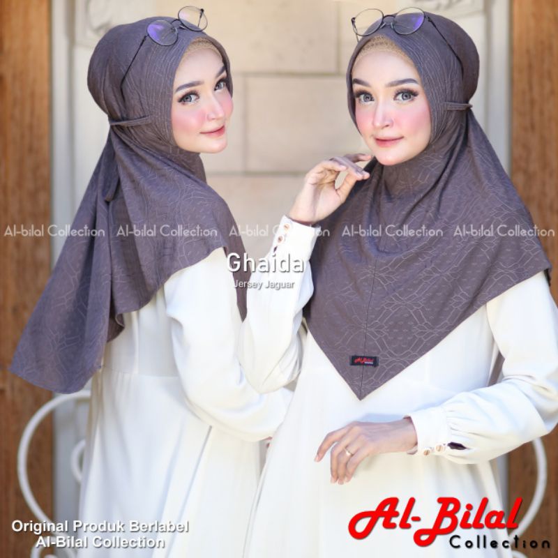 Hijab Ghaida Pet Tali Jersy Jaguar By Al-Bilal Collection