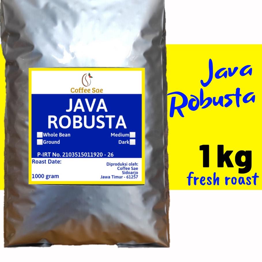 

Diskon [KF7] KOPI ROBUSTA JAVA 1 kg BIJI atau BUBUK Roasted Robusta Coffee 1kg