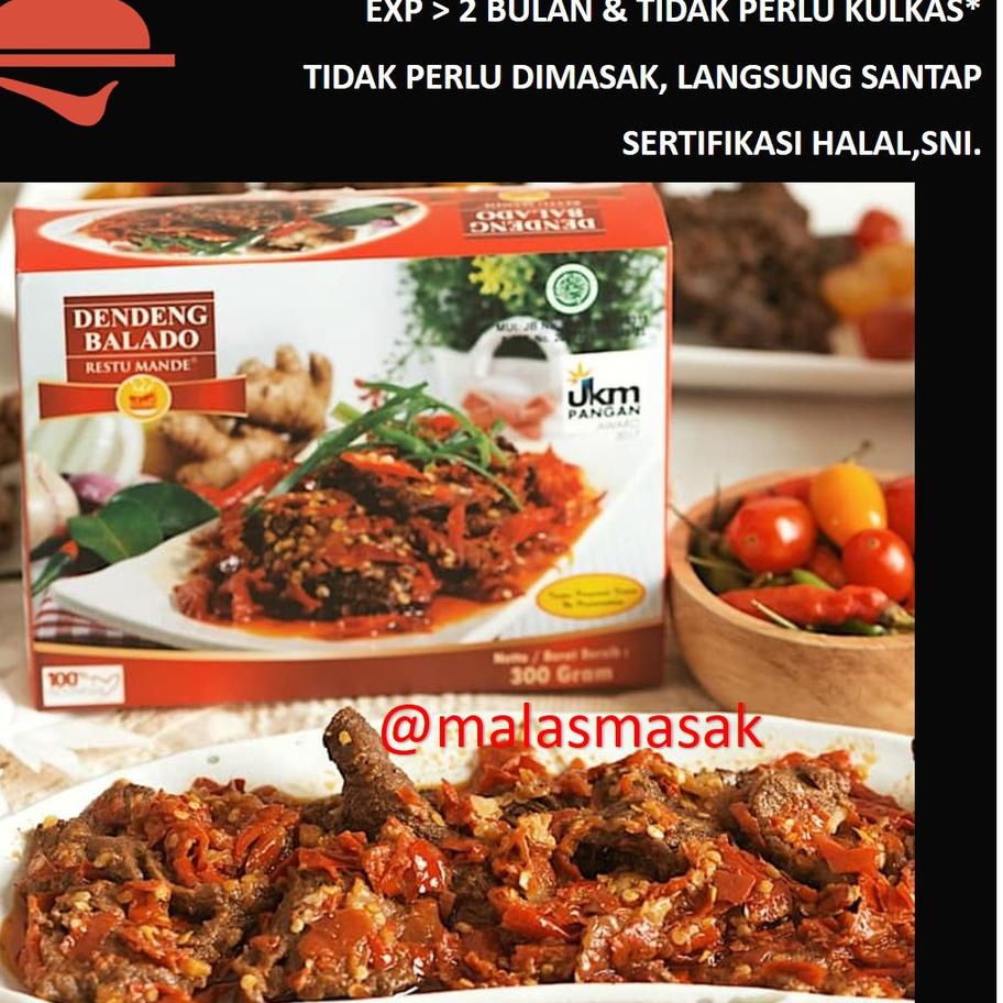 

Diskon [KI3] Dendeng Lambok/ Daging Cincang Balado Restu Mande Bukan Frozen Food