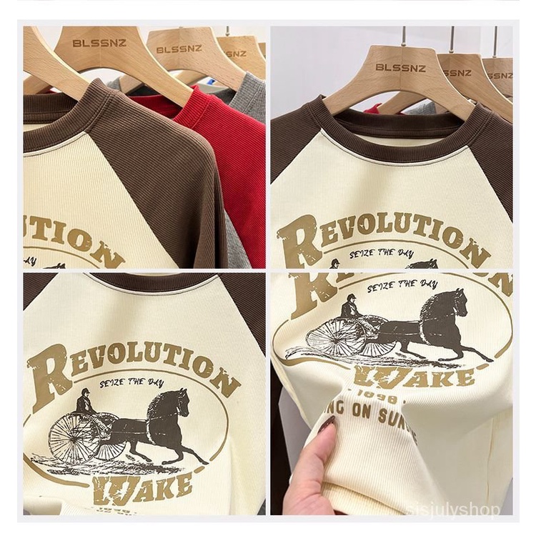 #Sisjuly# Kaos bawah wanita lengan panjang atasan lengan panjang baru Kaos pendek pinggang tinggi ra