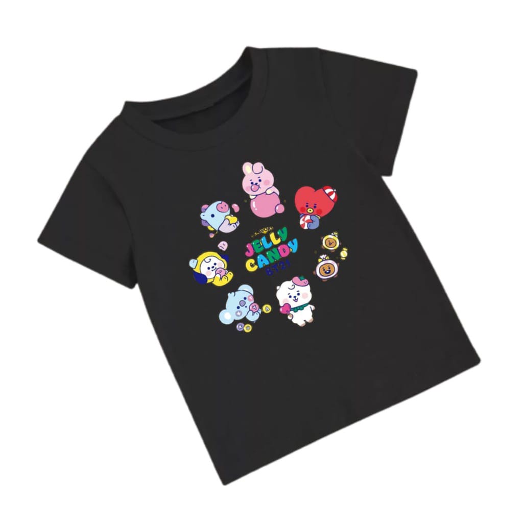 Hzl_outfit Kaos Anak Anak BT21 Jelly Candy/Baju Anak (COD)