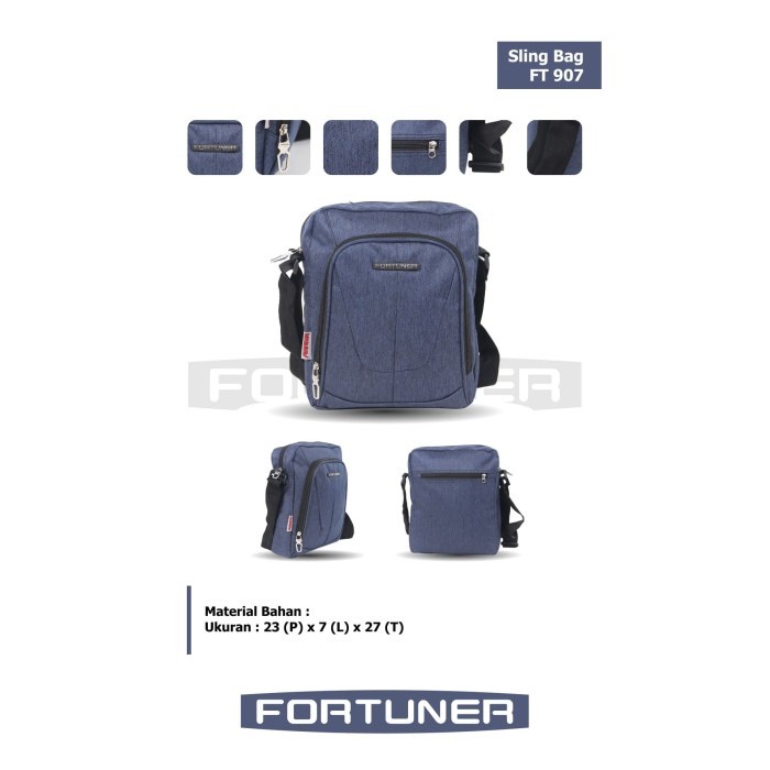 [KLIKTAS] Tas Slempang Pria I-pad FORTUNER - FT 907 - Sling Bag I-pad