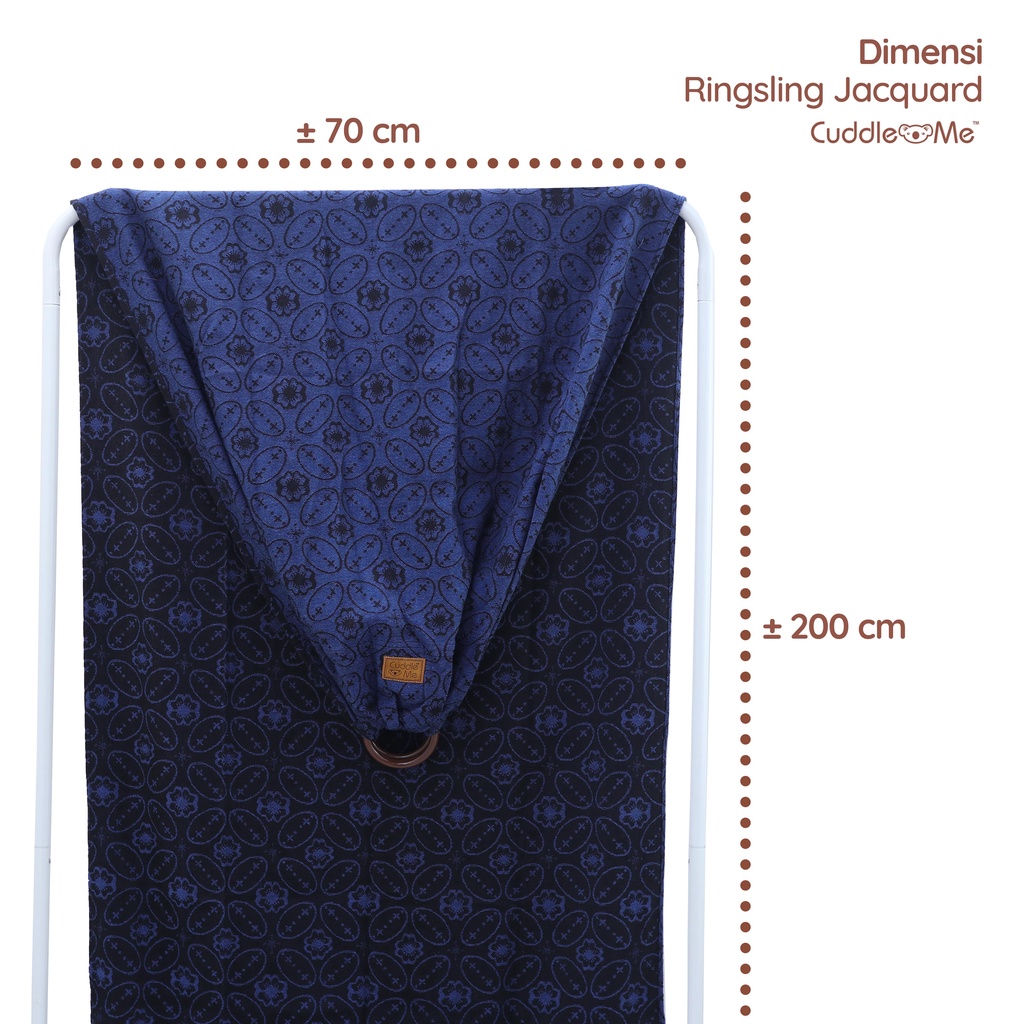 CUDDLE ME Ring Sling Jacquard Gendongan Bayi Ring Sling Tenun Cuddleme