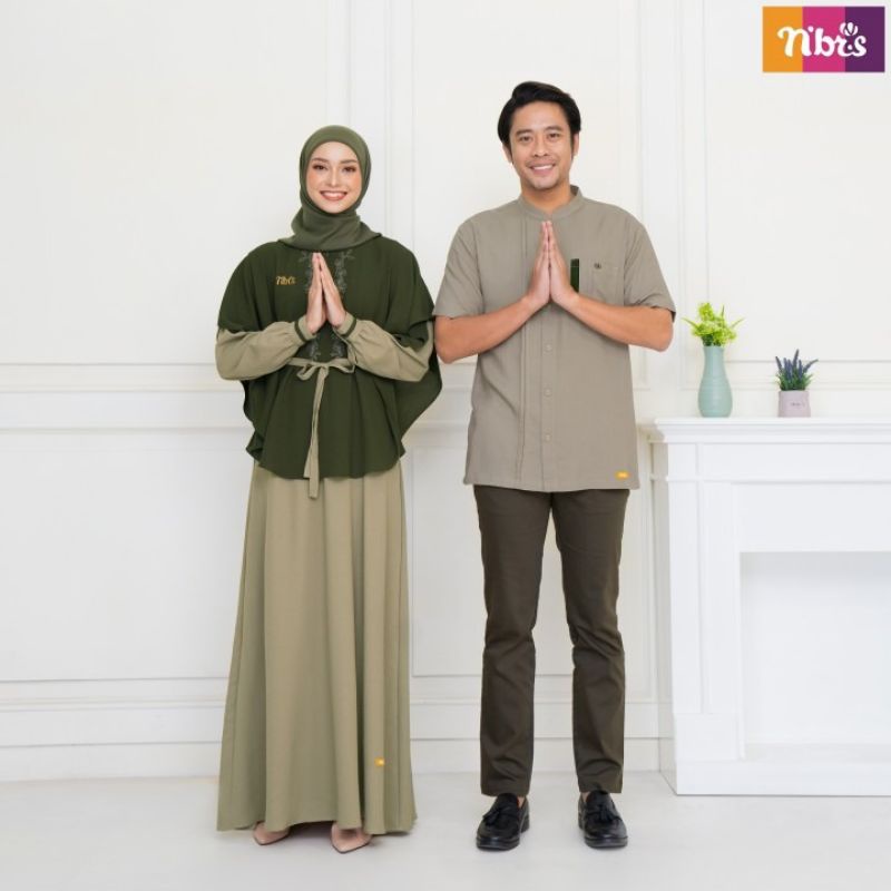 SARIMBIT NIBRAS TERBARU LEBARAN 2023 DAANIA TAUPE / SARIMBIT NIBRAS TERBARU 2023 / BAJU COUPLE KELUA