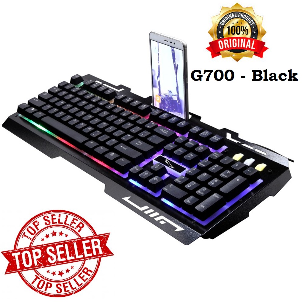 KEYBOARD GAMING LED RGB Waterproof - Keyboard Wired - KEYBOARD KABEL - Keyboard USB / Keyboard Mechanical / Keyboard Komputer / Keyboard Murah / Keyboard Gaming / KEYBOARD