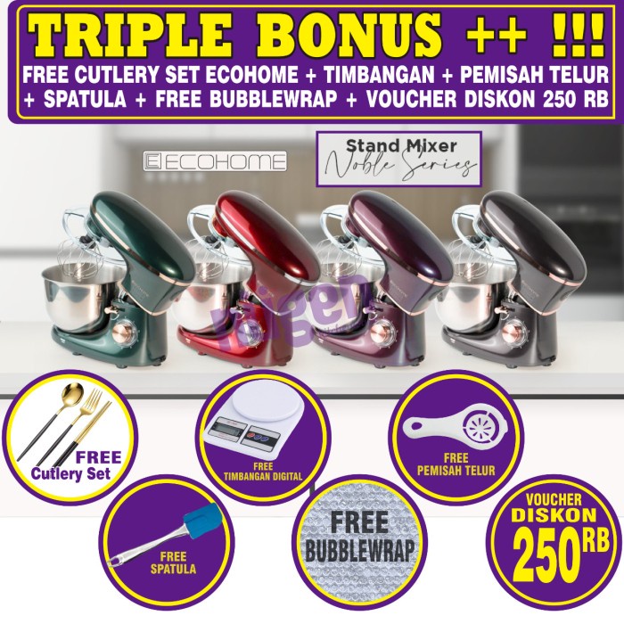 Mixer Ecohome Standing Stand Mixer Noble Series Esm 999 Esm-999 Esm999