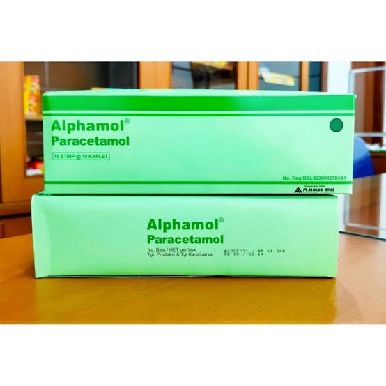 Alphamol Kaplet Paracetamol Pereda Panas Dan Demam ORIGINAL-BPOM