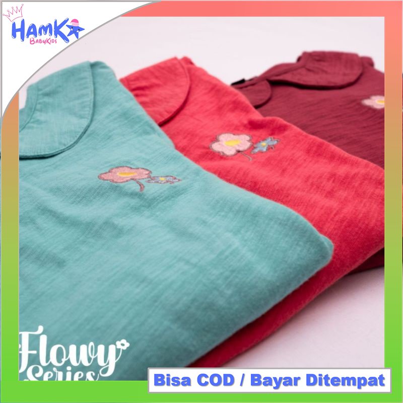 Setelan Baju Anak Perempuan Harian 1 - 6 Tahun Original Cutekids Flowy Series Stelan Baju Anak Cewek Perempuan 1 2 Tahun 2 3 Tahun Lengan Panjang Cocok Untung Ngaji