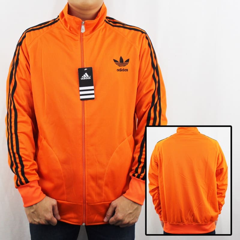 JAKET TRAINING ADIDAS SIZE M L XL - JAKET ADIDAS FIREBIRD ORANGE LIST HITAM - JAKET FIRE BIRD ADIDAS