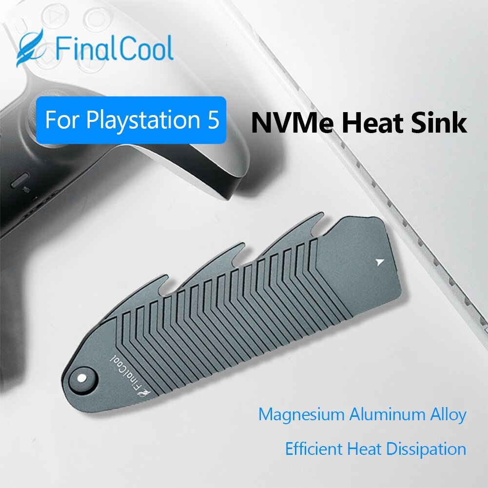 FinalCool M.2 SSD NVMe M2 2280 Heatsink Cooler Thermal Cooling for PS5