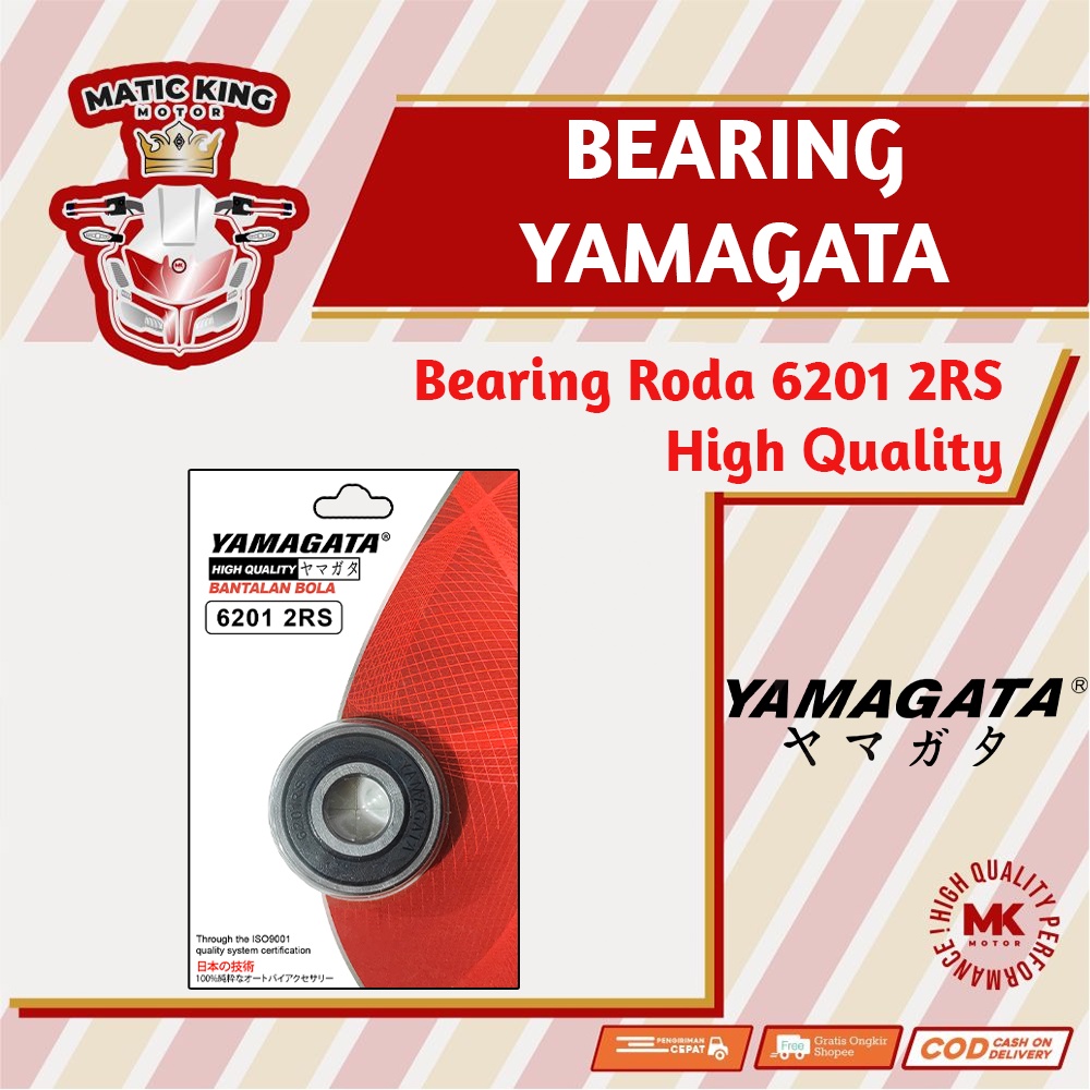 Bearing laher lahar pelor roda 6201 2  RS Yamagata