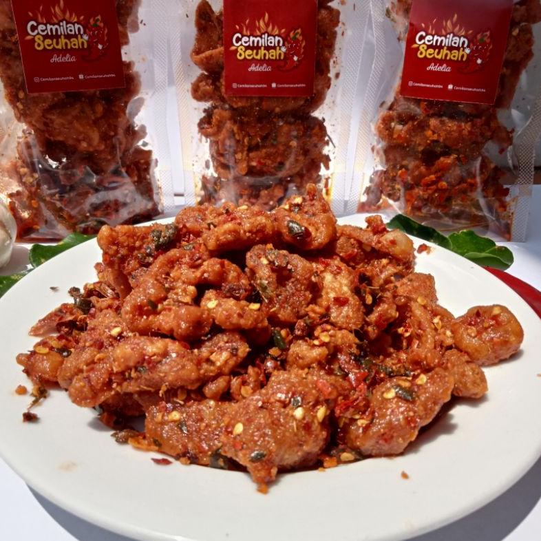 

[Q9KEA7763] KULIT AYAM CRISPY KULIT AYAM PEDAS KRIPIK KULIT AYAM PEDAS MAKANAN RINGAN PEDAS