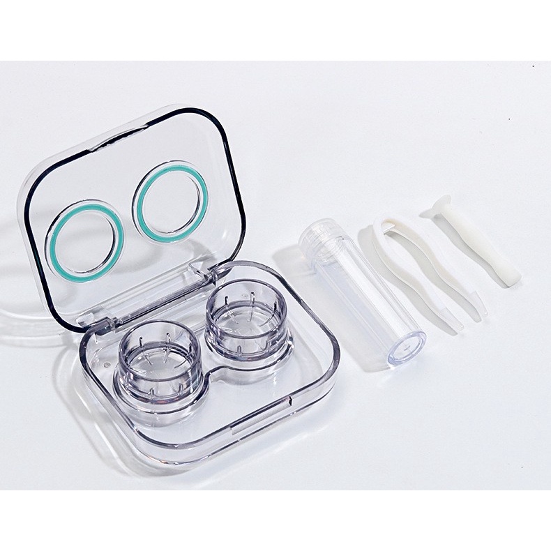 TEMPAT SOFTLENS TRANPARAN 3IN1 TRAVELING MINI KOTAK LENS