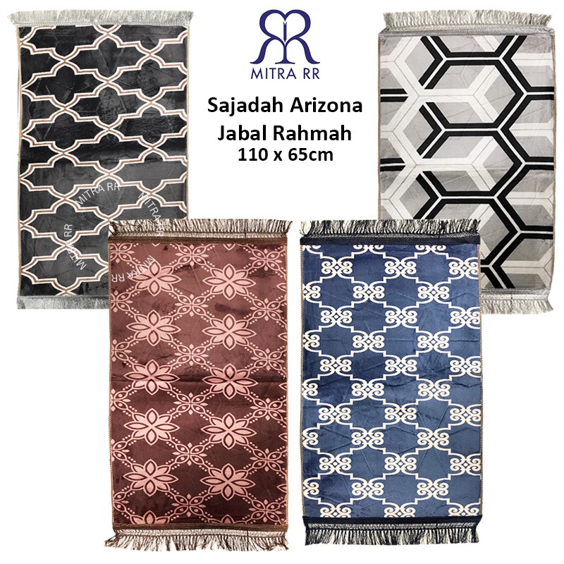 Sajadah Busa ARIZONA Jabal Rahmah 110 x 65cm | Sajadah Busa Empuk Tebal Rumbai