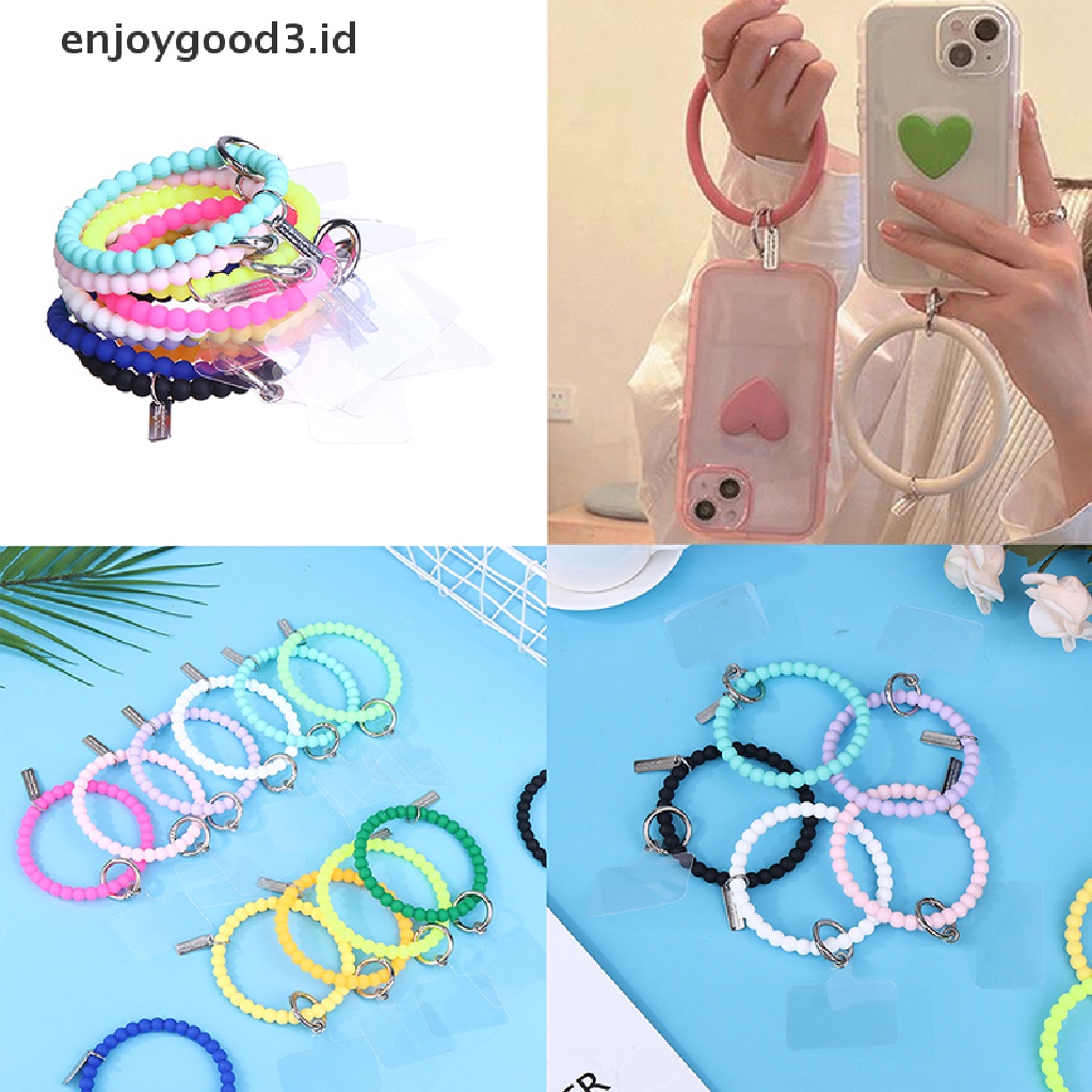 [Rready Stock] Cincin Gantung Universal Lanyard Silikon Lembut Gelang Anti Hilang Untuk Ponsel (ID)