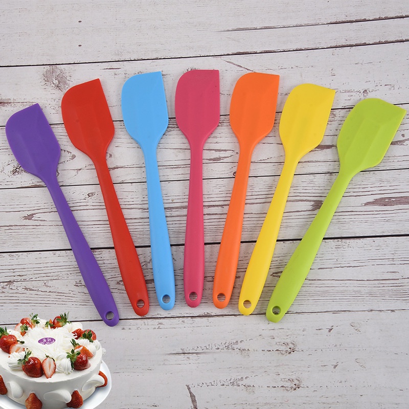 foreveryoung.co.id Spatula Silikon High Quality Food Grade Sodet Tahan Panas Sutil Pengaduk Adonan Warna Warni Cantik Real Pict