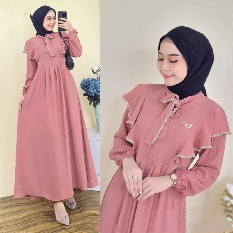 Baju Gamis Model Terbaru Bju Muslimah Import Premium Jumbo Remaja Dewasa Games Gsmis Cewek Terbaru 2