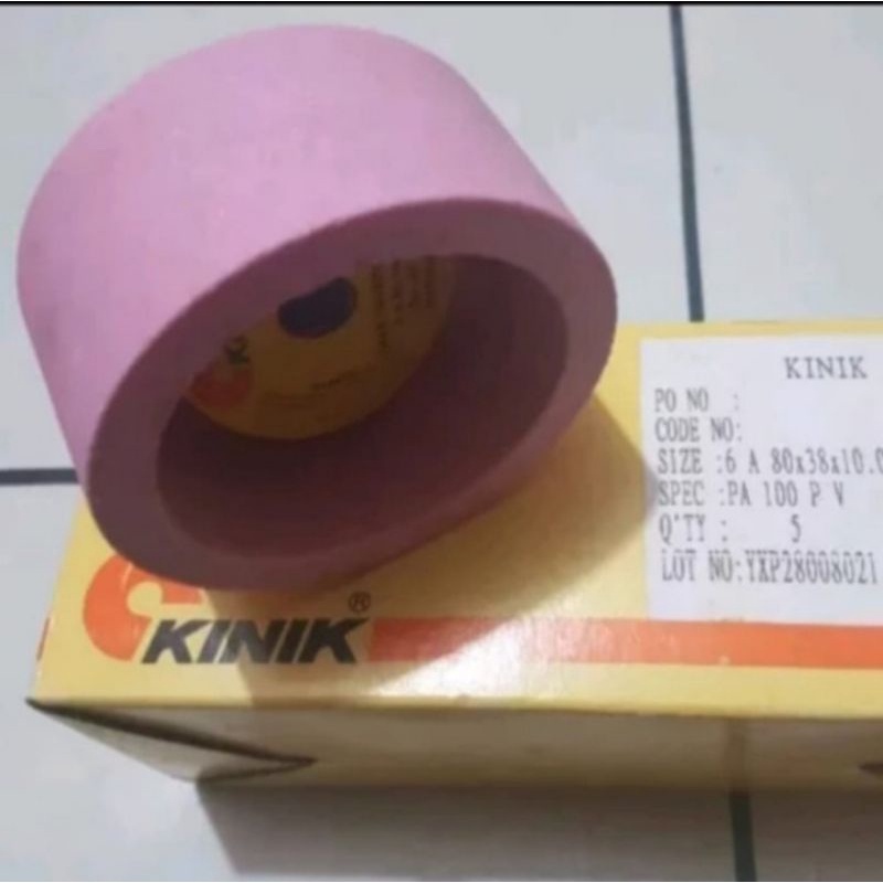 Mata Gerinda Asah Duduk 3" KiniK Batu Gerinda Mangkok 3 inch