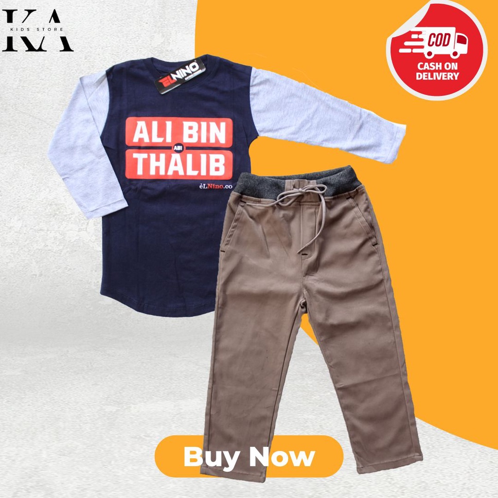 Kinarka Kids Store / Kaos Anak / Setelan Baju Anak Termurah / Set Celana Pnjang ALI