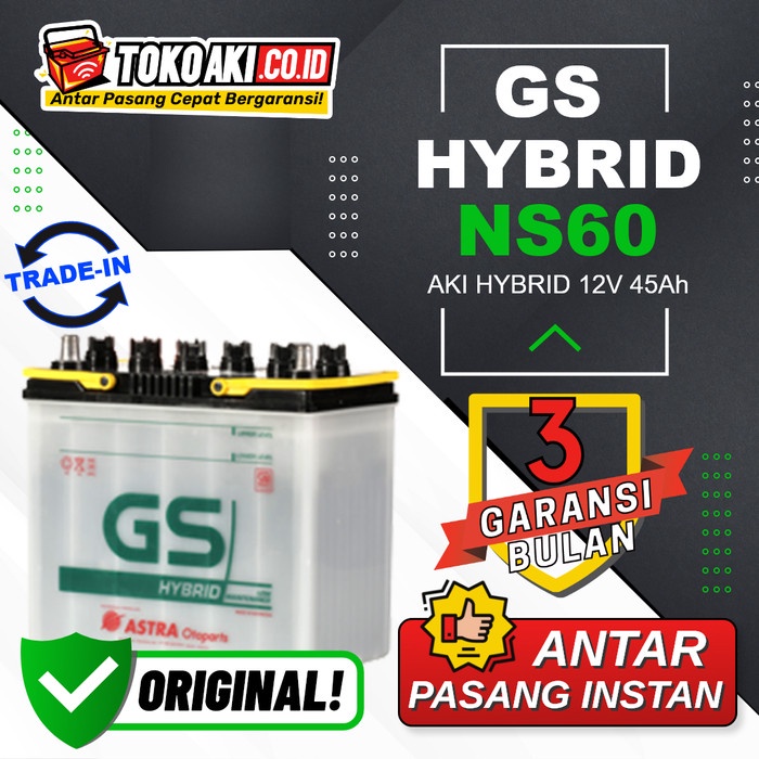 GS Astra Hybrid NS60 / 46B24R - 12V 45Ah