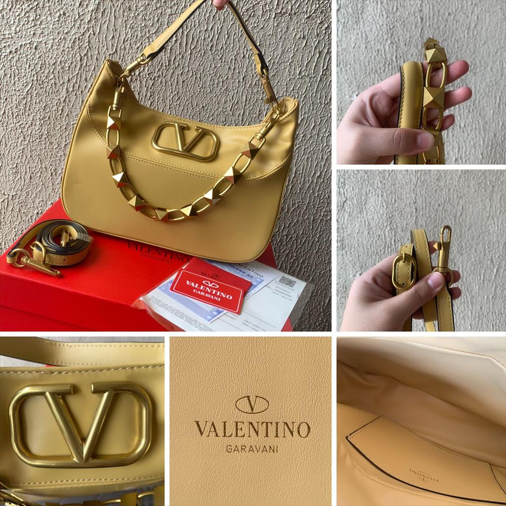 LUXY LX2262 TAS SELEMPANG WANITA VAL STUD SIGN SATCHEL LEATHER BAG FREE BOX + DUSTBAG KUALITAS VIP PLATINUM 1:1