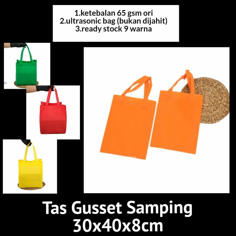 

Goodie Bag Tas Gusset Samping 30x40x8cm / tas souvenir / tas seminar / goodiebag