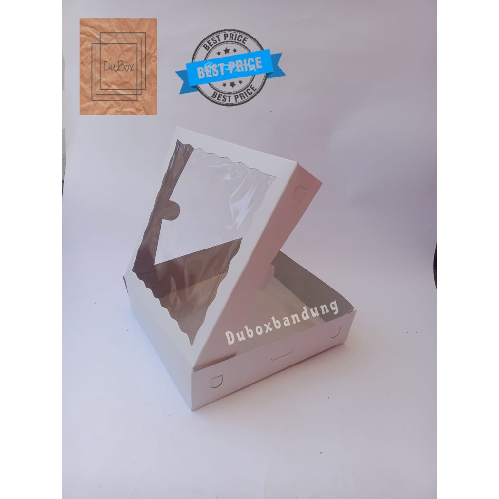 

RB DUS BROWNIES 22x22x5 cm 1pak=10pcs DUS KUE DUS MAKANAN DUS BOLU DONAT DUS KEMASAN dus bolu