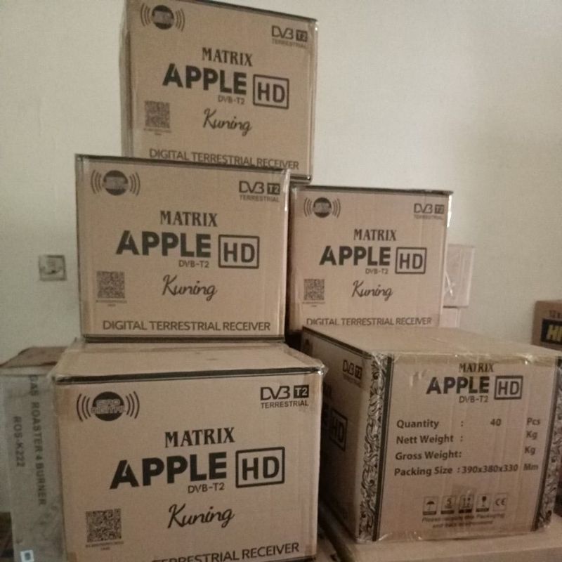 SET TOP BOX TV DIGITAL MATRIX APPLE MERAH/KUNING NEW HDMI pro digital tv receiver full HD DVB T2