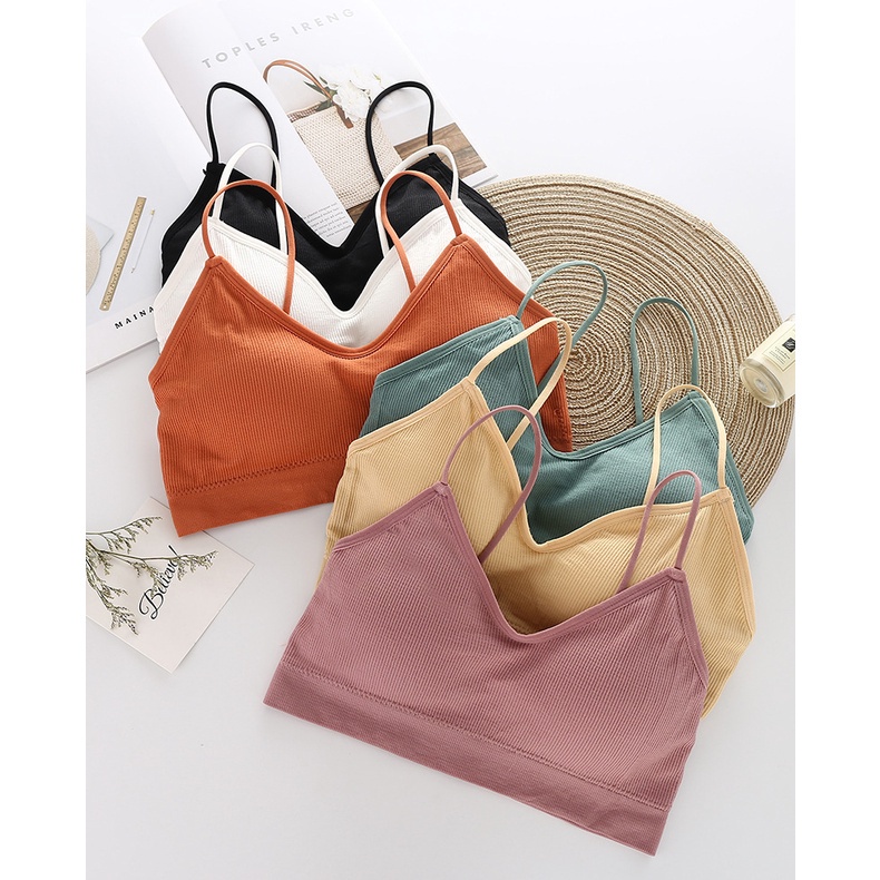 Sport Bra Wanita BH Tanpa Kawat Push Up Bra Bralette