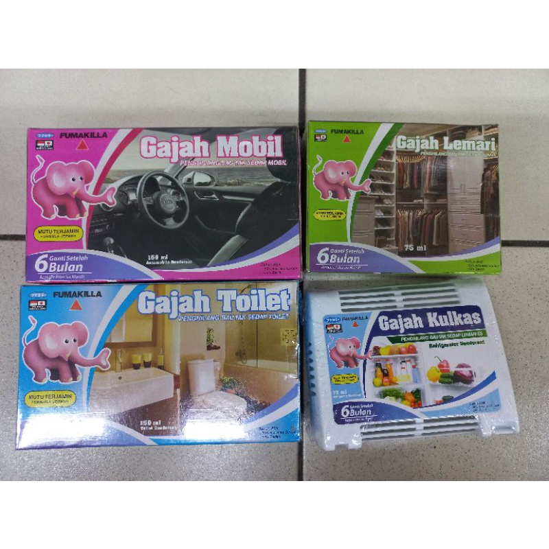 Gajah penghilang bau kulkas , mobil , lemari dan toilet