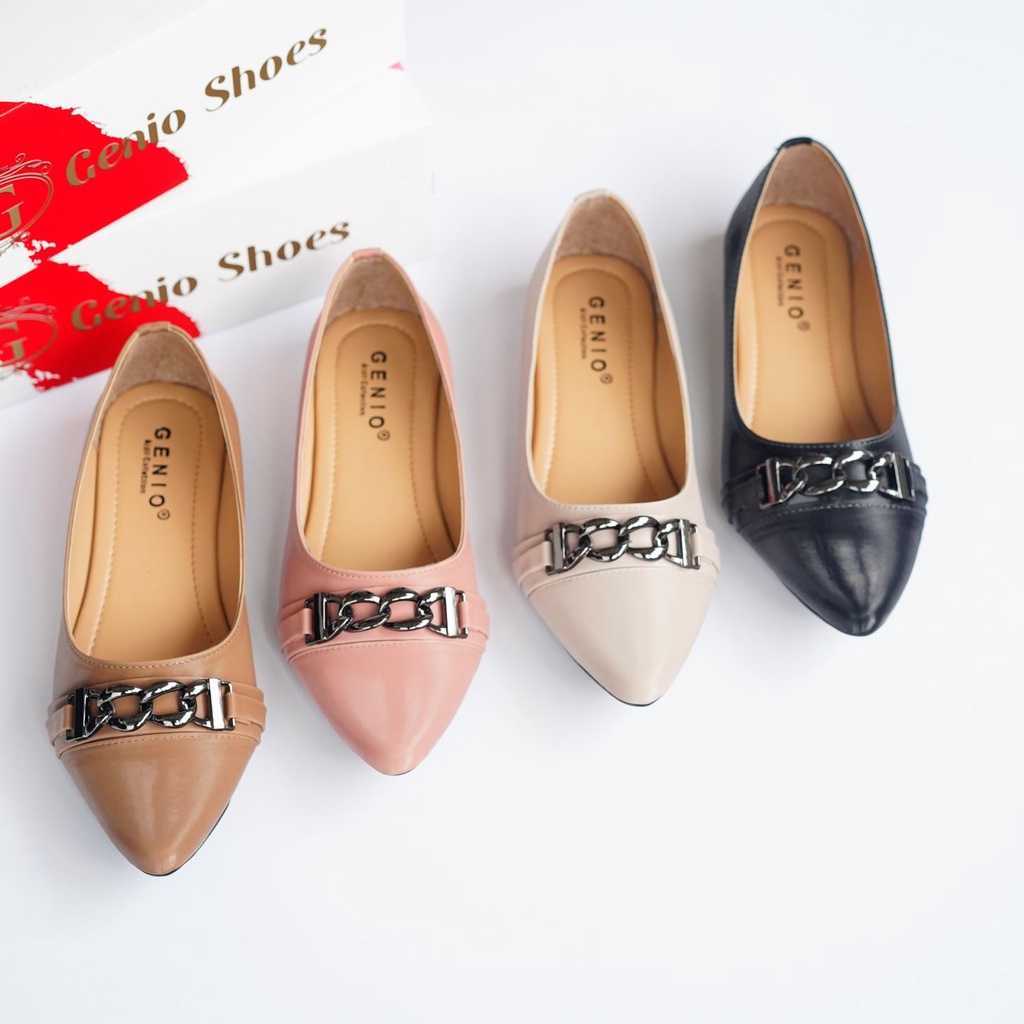 FLAT SHOES SEPATU WANITA GENIO ZA 49