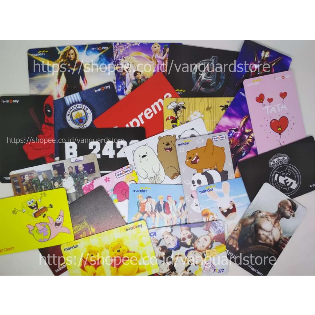 KARTU E MONEY E TOLL KARTU PERTAMINA MANDIRI DEBIT CREDIT EMONEY MANDIRI FLAZZ BCA BNI TAPCASH BRIZZI BRI - 1 SISI