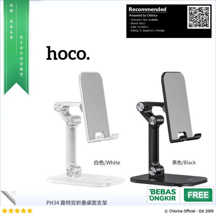 Tamo Hoco Dudukan Smartphone Universal Stand Holder Foldable - Ph34
