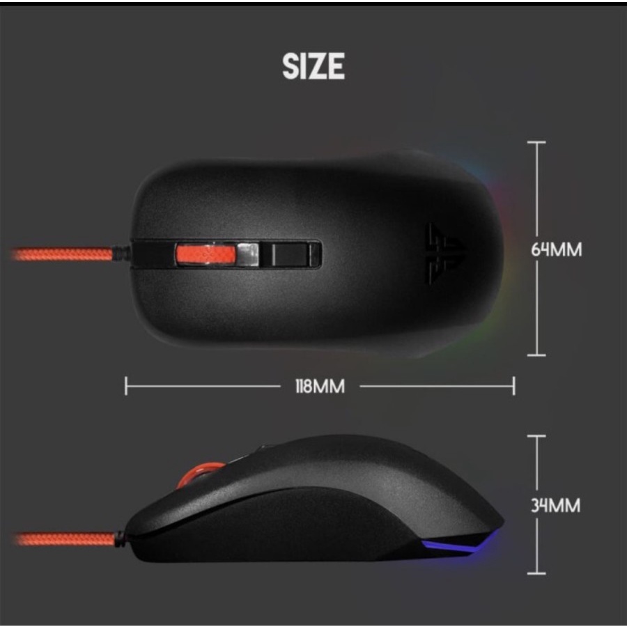 Mouse Fantech G13 Rhasta II Gaming RGB Light 2400 DPI - Rhasta 2