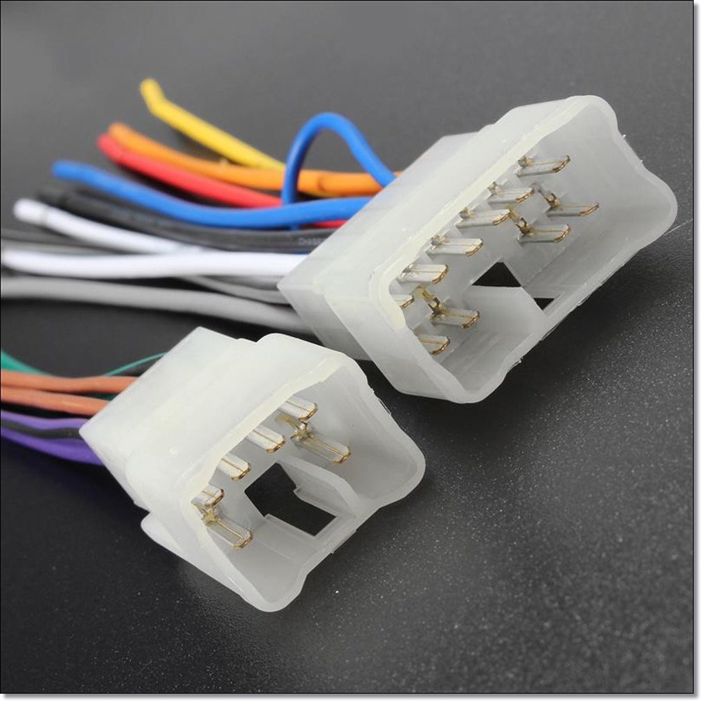 Soket PNP Double Din Untuk Toyota Daihatsu - Soket Tape - Soket Head Unit - Wiring Harness